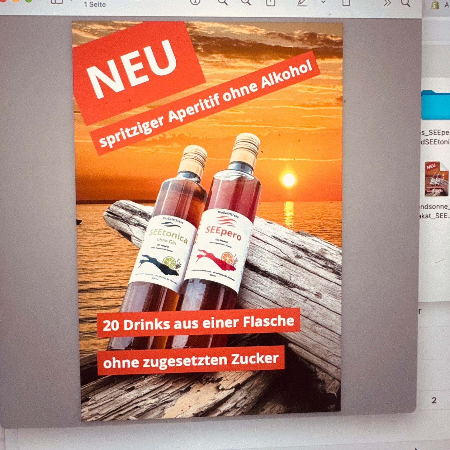 SEEpero, der anti-alkoholische Aperitif vom Bodensee